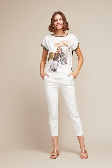 Oltre Pantaloni chino crop slim fit Femei