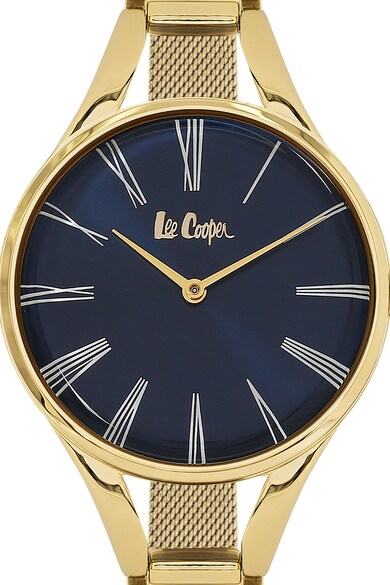 Lee Cooper Часовник с мрежеста верижка, Rose Gold Жени