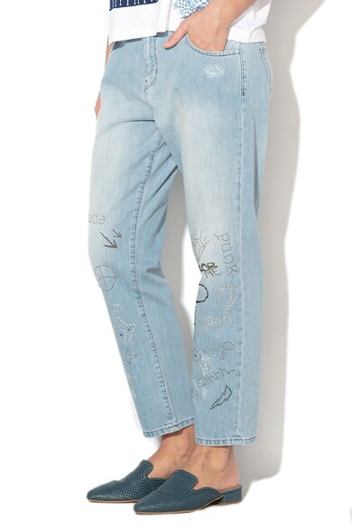 DESIGUAL Lua Capri Boyfriend farmernadrág női