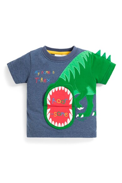 JoJo Maman Bebe Tricou cu aplicatie dinozaur Baieti