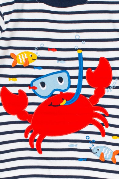 JoJo Maman Bebe Tricou in dungi cu imprimeu cu crab Baieti