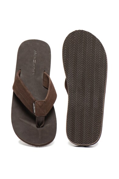 Jack & Jones Papuci flip-flop de piele intoarsa Ramsey Barbati