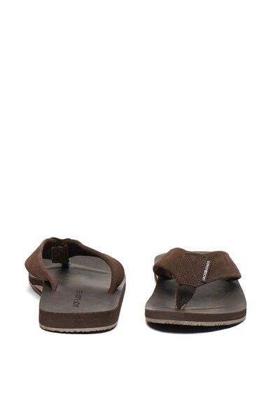 Jack & Jones Papuci flip-flop de piele intoarsa Ramsey Barbati