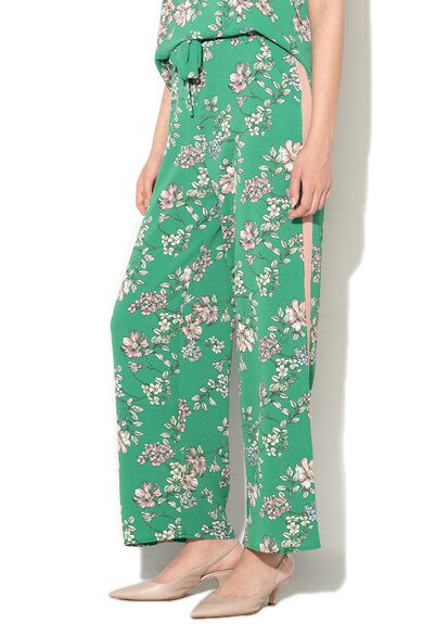 Only Pantaloni drepti cu model floral Casa Femei