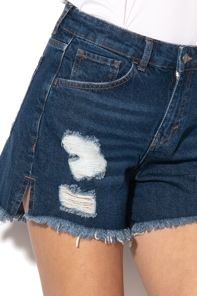 Sisley Pantaloni scurti din denim cu rupturi decorative Femei