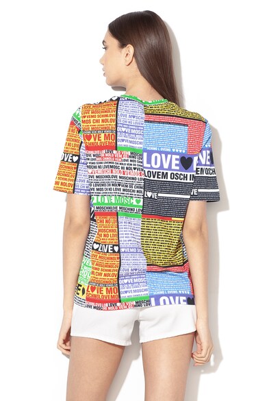 Love Moschino Tricou cu model text Femei