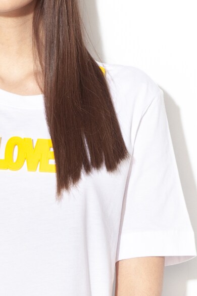 Love Moschino Свободна тениска с апликация Жени