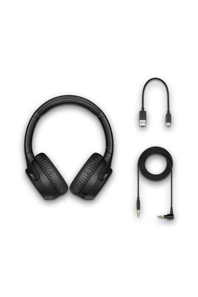Sony Casti audio  WH-XB700B, Extra Bass, Google Assistant, Wireless, Bluetooth, NFC, Microfon, Autonomie 30 ore Femei
