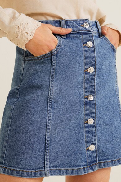 Mango Fusta mini din denim Vicky Femei