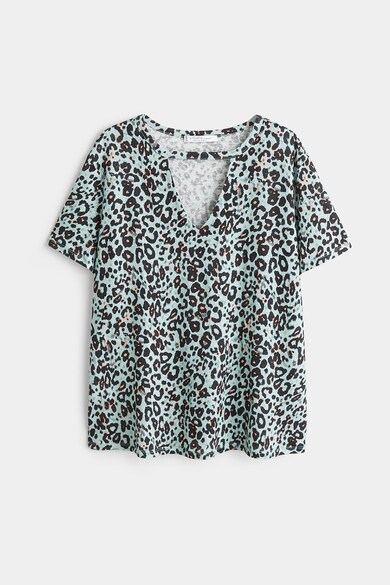 VIOLETA BY MANGO Tricou de in cu animal print Color Femei