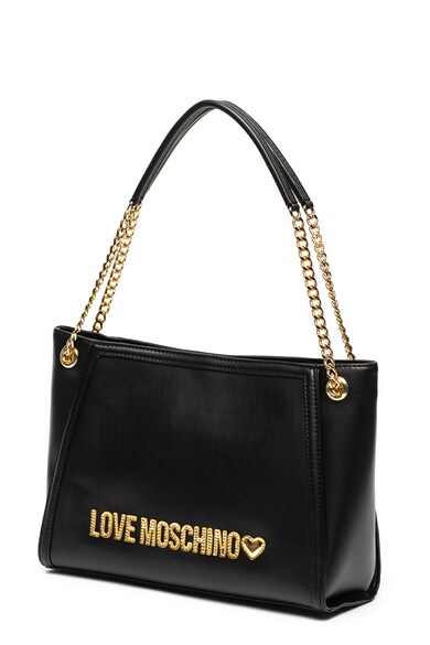 Love Moschino Steppelt műbőr válltáska láncos pántokkal női