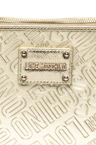 Love Moschino Geanta crossbody de piele ecologica cu aspect metalizat Femei