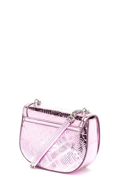 Love Moschino Geanta crossbody de piele ecologica cu aspect metalizat Femei