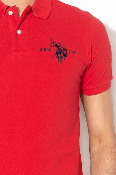 U.S. Polo Assn. Piké póló hímzett logóval férfi