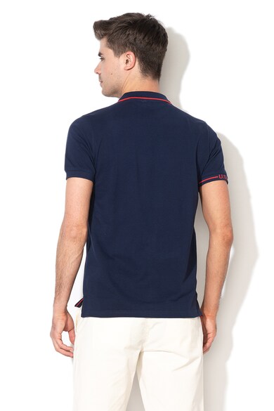 U.S. Polo Assn. Tricou polo din material pique cu broderie logo Barbati