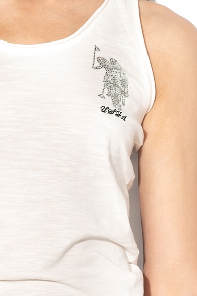 U.S. Polo Assn. Топ с изрязан гръб и релефно лого Жени
