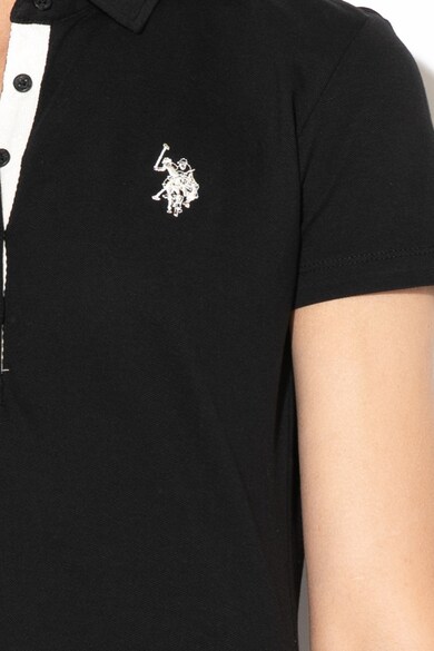 U.S. Polo Assn. Тениска с яка и бродирано лого Жени