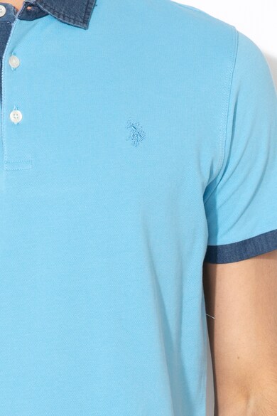 U.S. Polo Assn. Тениска от пике с яка Мъже