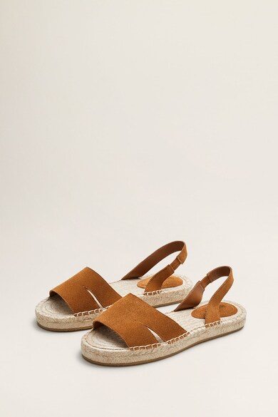 Mango Sandale tip espadrile de piele intoarsa Sonso Femei