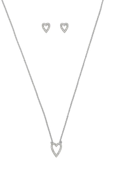 Adore by Swarovski® Group Szív alakú fülbevaló és nyaklánc szett női