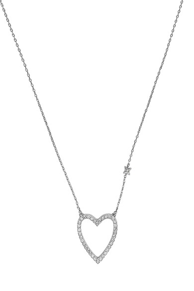 Adore by Swarovski® Group Ródium bevonatú nyaklánc szív alakú medállal és Swarovski® kristályokkal női
