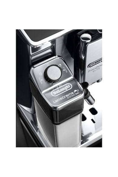 DeLonghi Espressor automat De'Longhi Primadonna Elite ECAM 650.75,MS, Carafa pentru lapte, Sistem LatteCrema, Rasnita cu 13 setari, Coffee Link App, 1450 W, 19 bar, Argintiu Femei