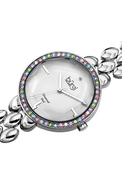 BURGI Часовник с 1 диамант и метална верижка Жени