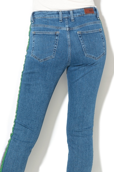 Pepe Jeans London Blugi slim fit cu dungi laterale Heidi Femei