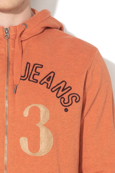 Pepe Jeans London Freasy regular fit kapucnis pulóver logós hímzéssel férfi