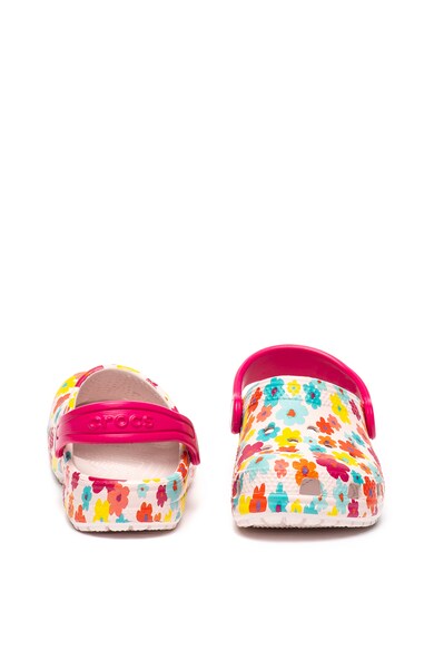 Crocs Saboti cu bareta slingback convertibila si model floral Fete