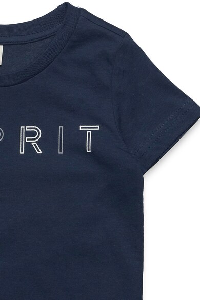 Esprit Tricou cu imprimeu logo si decolteu rotund Baieti