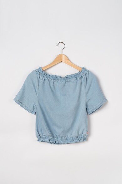 Esprit Bluza din chambray cu decolteu pe umeri Fete