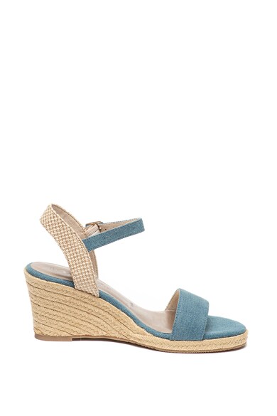 Tamaris Sandale wedge tip espadrile, din denim Femei