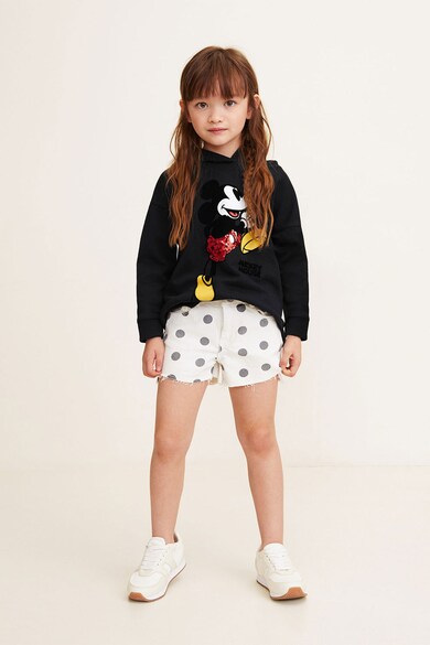 Mango Kapucnis pulóver Mickey Egeres mintával Lány