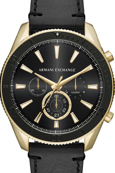 ARMANI EXCHANGE Chrono karóra bőrszíjjal férfi