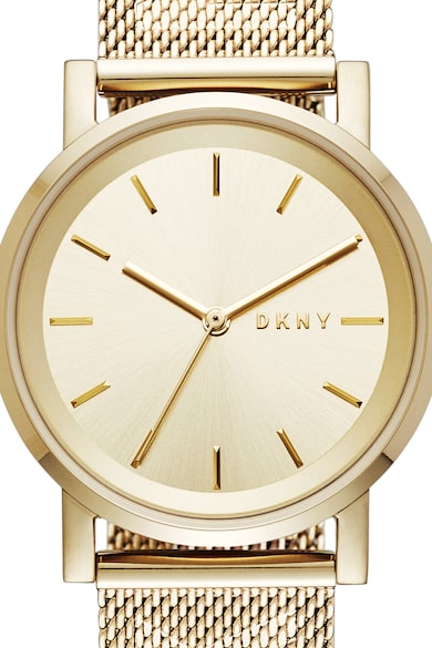 DKNY Ceas quartz cu bratara cu model plasa Femei