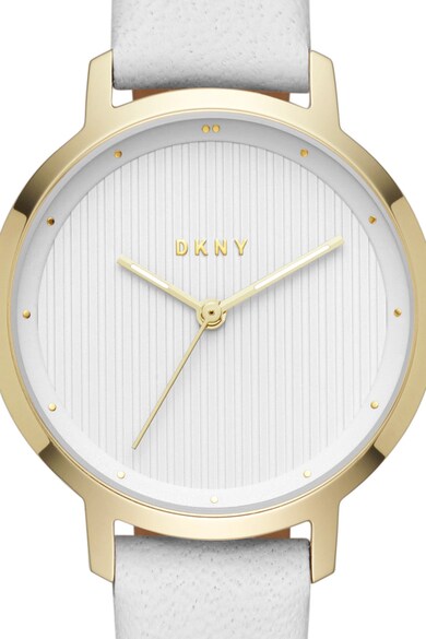 DKNY Ceas quartz cu o curea de piele Femei