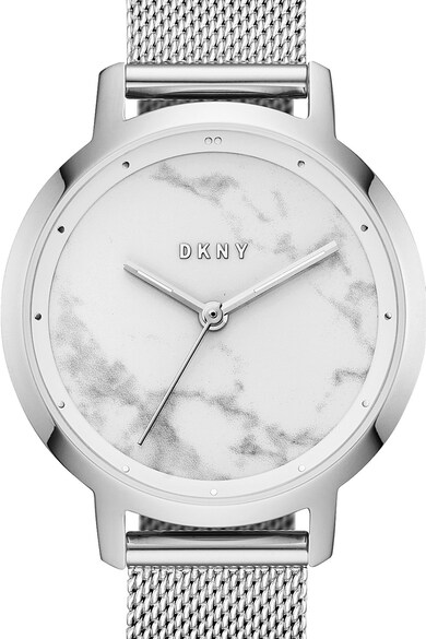 DKNY Ceas rotund cu bratara cu model plasa Femei