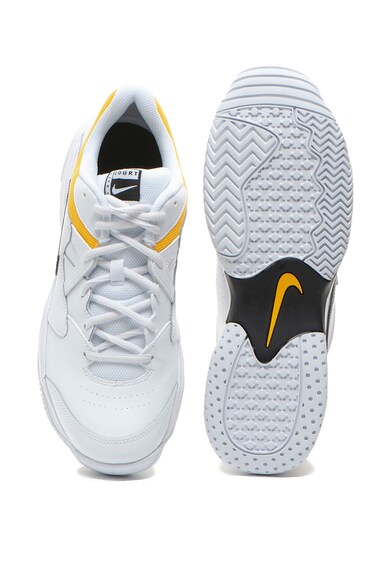 Nike Pantofi de piele ecologica si material textil, pentru tenis Court Lite Barbati