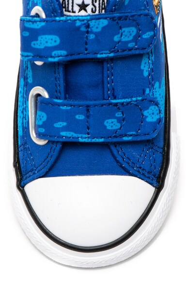 Converse Tenisi cu imprimeu grafic si velcro Chuck Taylor All Star Baieti