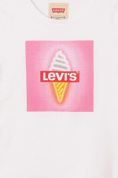 Levi's Kids Tricou cu imprimeu si terminatie asimetrica Fete