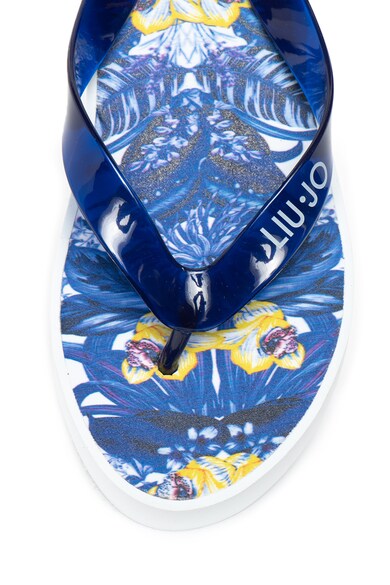 Liu Jo Papuci flip flop wedge cu model floral Femei