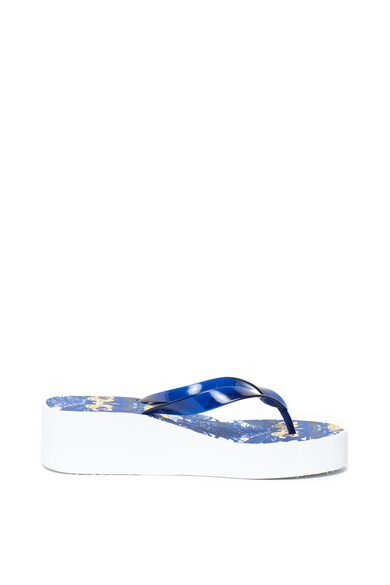 Liu Jo Papuci flip flop wedge cu model floral Femei