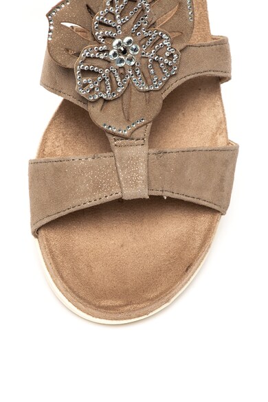 Caprice Sandale wedge de piele intoarsa Femei