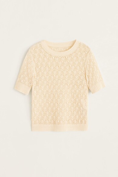 Mango Bluza din tricot, cu perforatii Wave Femei