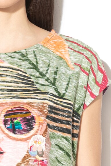 DESIGUAL Tricou decorat cu paiete Cocktel Femei