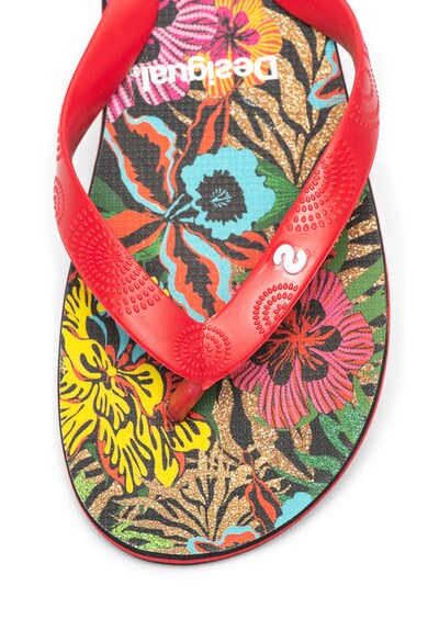 DESIGUAL Virágmintás flip-flop papucs női