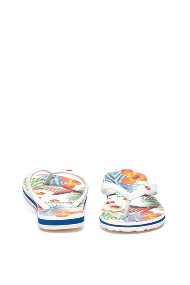 DESIGUAL Papuci flip-flop cu model tropical pe interior Femei