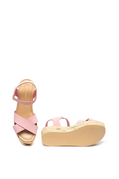 Zee Lane Sandale wedge de piele nabuc Nabilia Femei