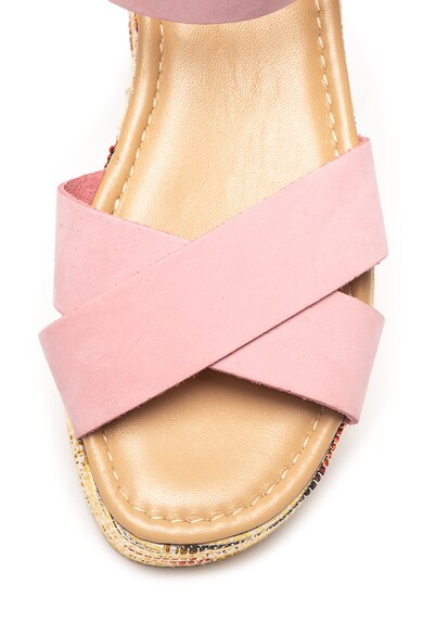 Zee Lane Sandale wedge de piele nabuc Nabilia Femei